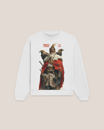 Mbreti i Arbërisë White Sweatshirt