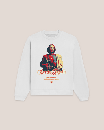 Çerçiz Topulli White Sweatshirt
