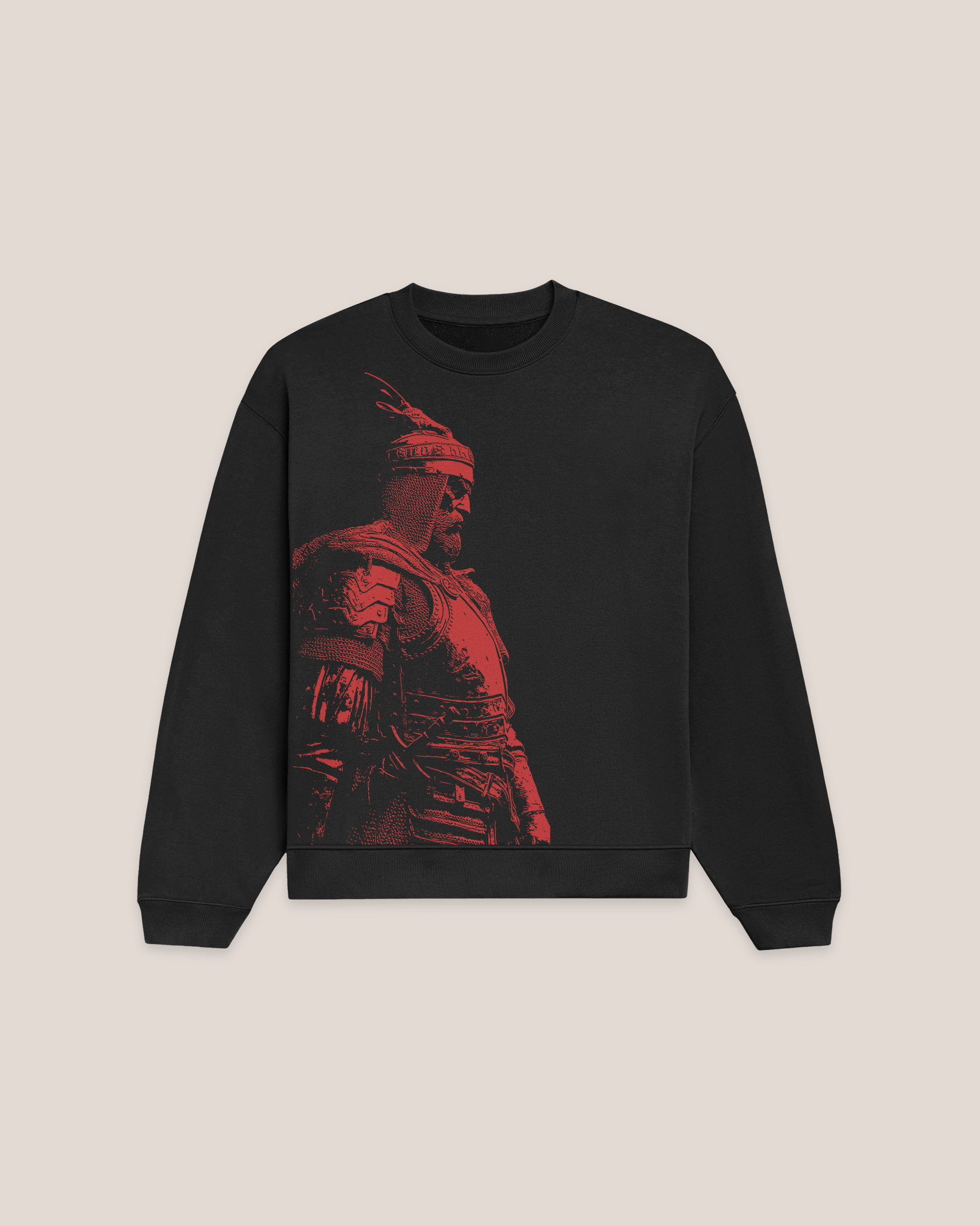 Red Silhouette of Skanderbeg sweatshirt