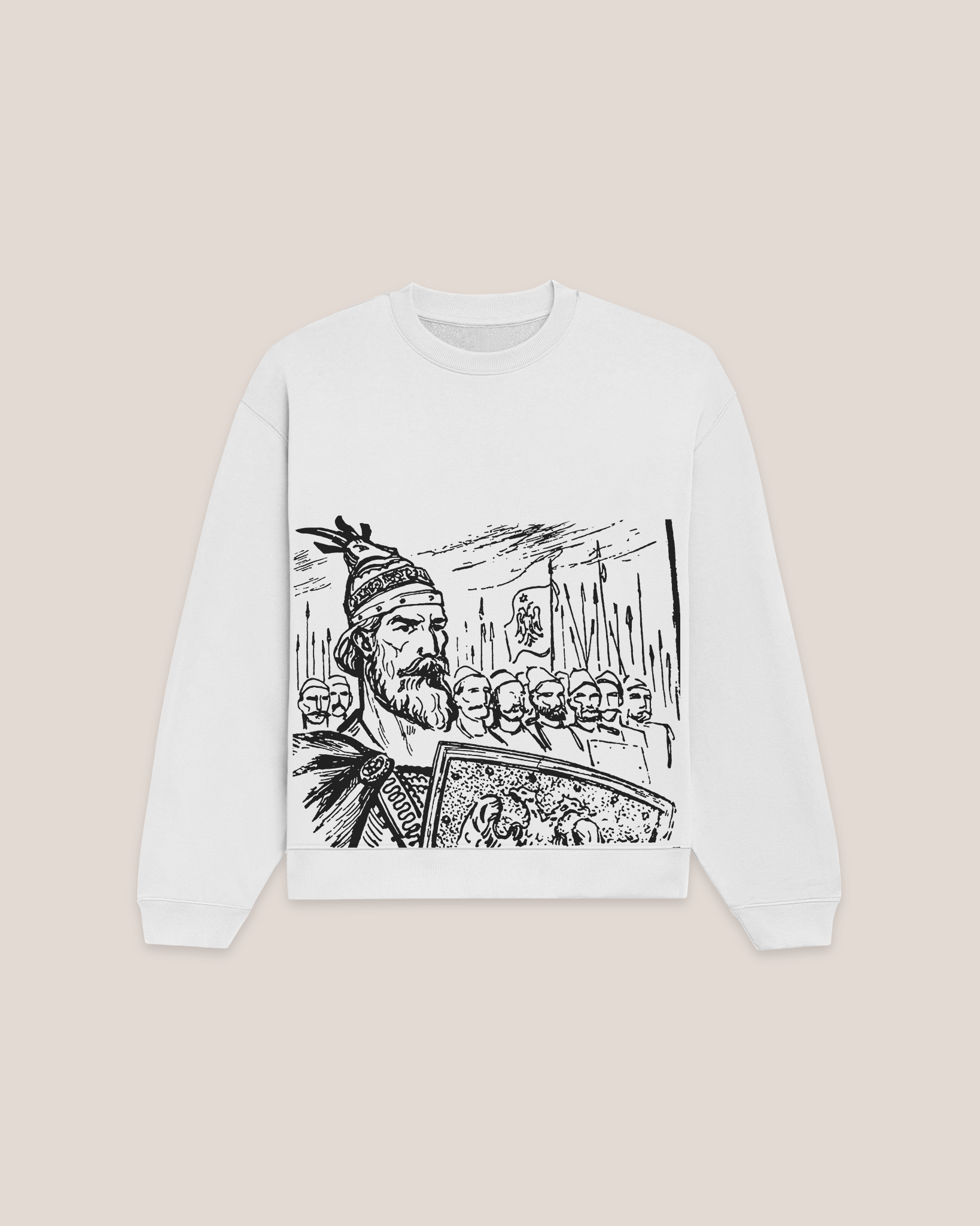 Skenderbeu White Sweatshirt