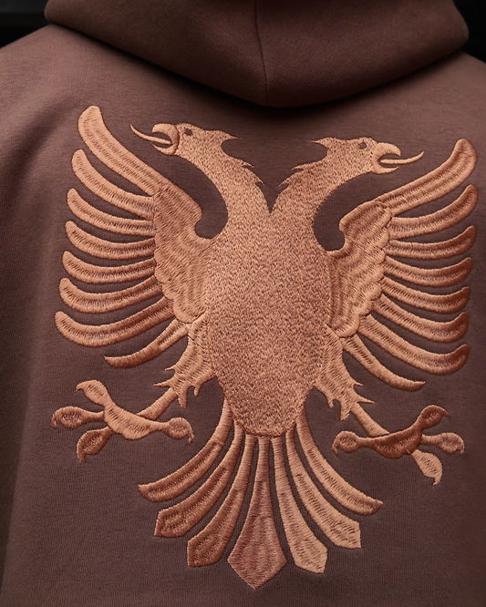 Shqiponja e qendisur oversized hoodie