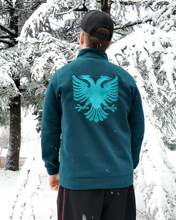 Shqiponja e qendisur -Half zipped