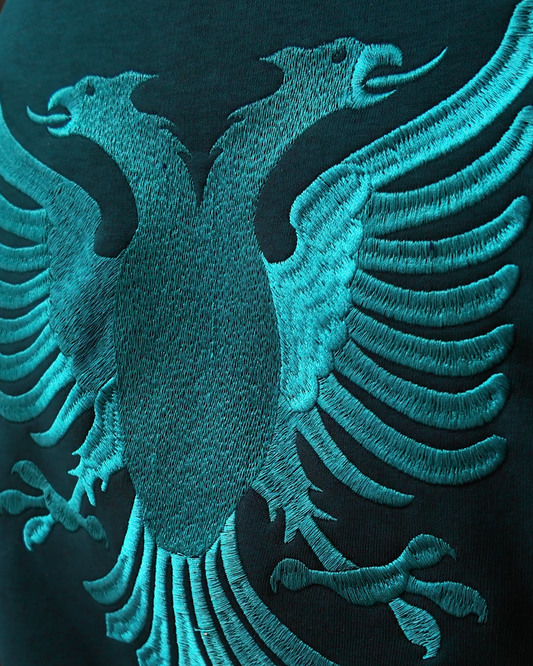 Shqiponja e qendisur -Half zipped