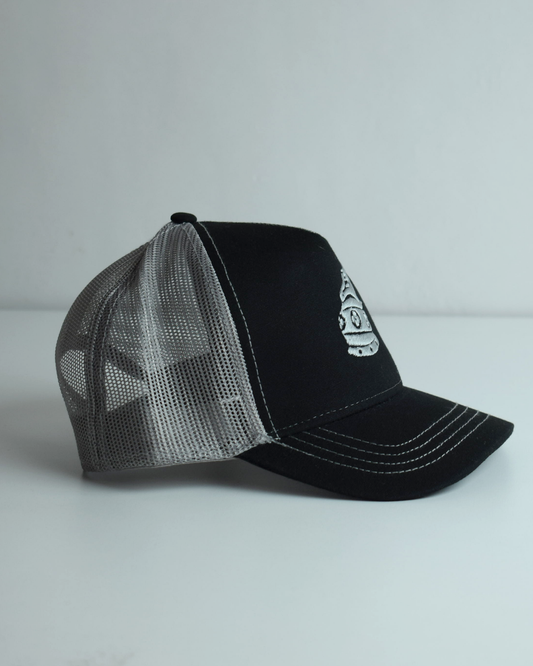 Perkrenarja e Skenderbeut - Grey Embroidered Hat
